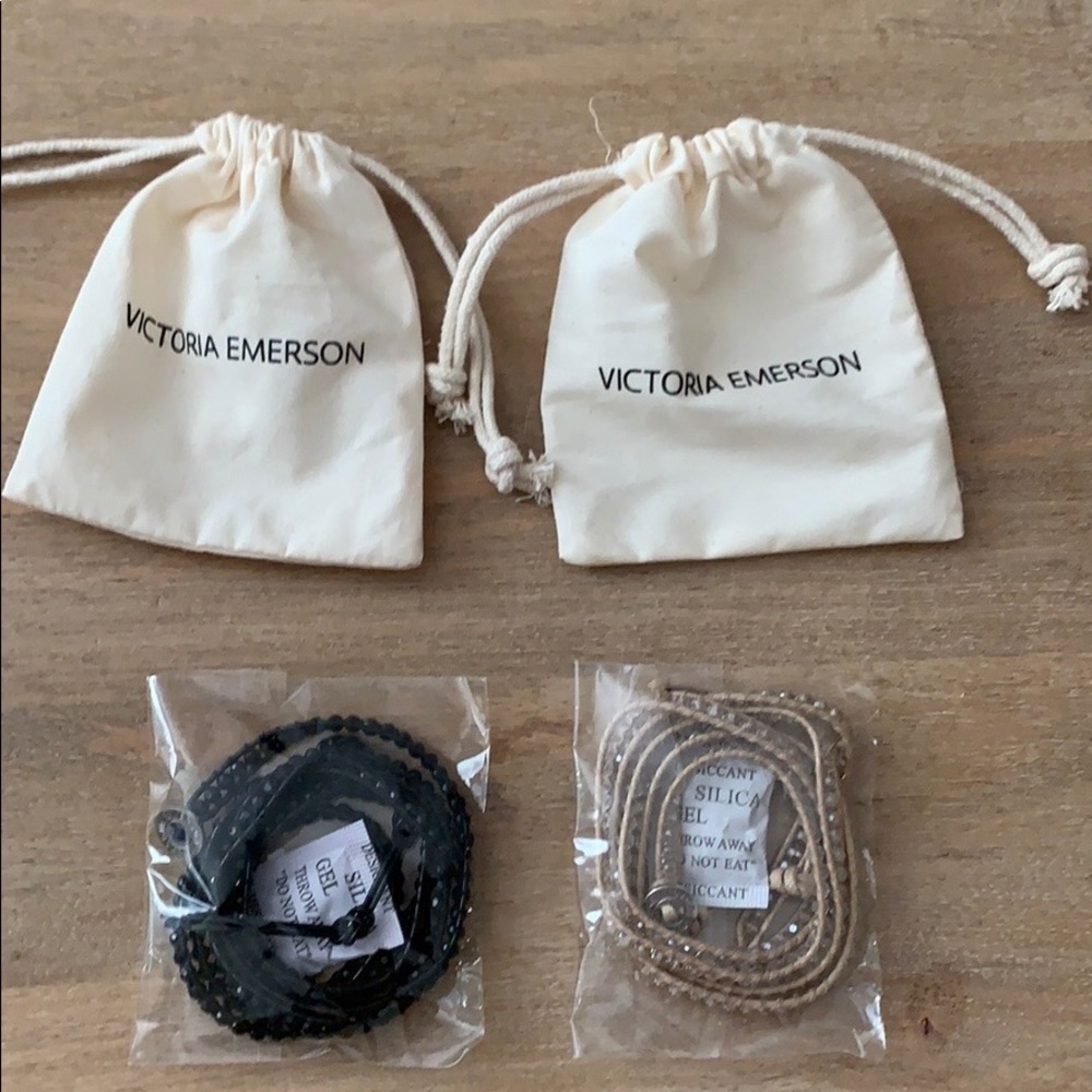 2 New Victoria Emerson wrap bracelets